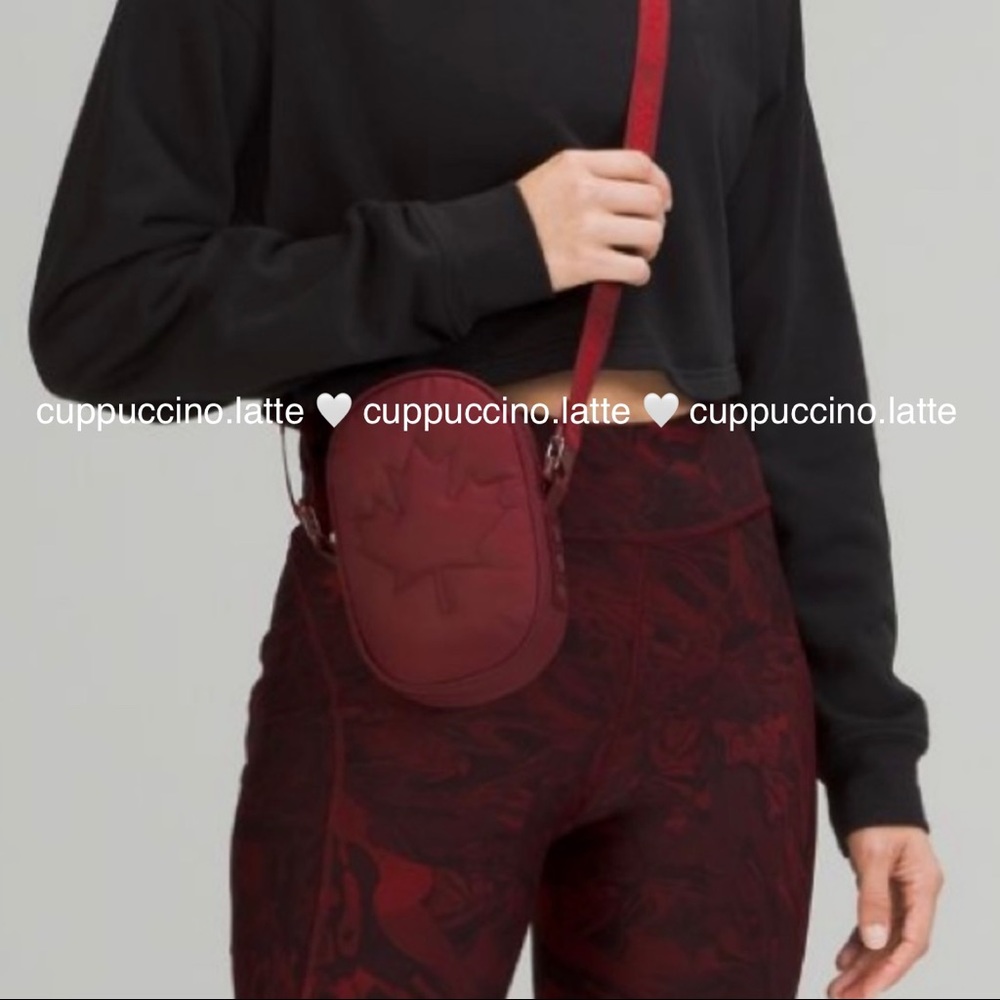 🍁NWT🇨🇦RARE Lululemon Team Canada 22 Future Legacy Crossbody Bag in Red Merlot